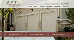 Desktop Screenshot of mtairgaragedoor.com